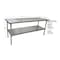 Bk Resources Work Table 16/304 Stainless Steel With Stainless Steel Shelf 72"Wx24"D CVT-7224 - alternate 8